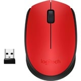 Logitech M171 mouse Ambidestro RF Wireless Ottico 1000 DPI rosso, Ambidestro, Ottico, RF Wireless, 1000 DPI, Rosso