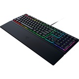 Razer Ornata V3 tastiera USB QWERTZ Tedesco Nero Nero, Full-size (100%), USB, Interruttore a chiave a membrana, QWERTZ, LED RGB, Nero