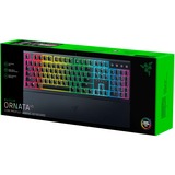 Razer Ornata V3 tastiera USB QWERTZ Tedesco Nero Nero, Full-size (100%), USB, Interruttore a chiave a membrana, QWERTZ, LED RGB, Nero