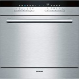 Siemens iQ500 SC76M542EU lavastoviglie A scomparsa parziale 7 coperti F accaio/Nero, A scomparsa parziale, Dimensione massima (60 cm), Metallico, Metallico, Pulsanti, 1,75 m