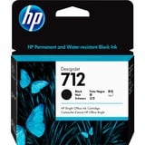 HP Cartuccia di inchiostro nero originale DesignJet 712 da 80 ml Resa elevata (XL), Inchiostro a base di pigmento, 80 ml, 1 pz, Confezione singola