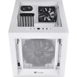 Thermaltake Divider 200 TG Micro Tower Bianco bianco, Micro Tower, PC, Bianco, micro ATX, Mini-ITX, SPCC, 18,5 cm