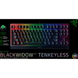 Razer Blackwidow V3 tastiera USB QWERTZ Tedesco Nero Nero, Full-size (100%), USB, Interruttore a chiave meccanica, QWERTZ, LED RGB, Nero