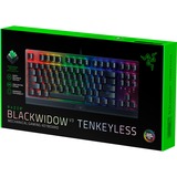 Razer Blackwidow V3 tastiera USB QWERTZ Tedesco Nero Nero, Full-size (100%), USB, Interruttore a chiave meccanica, QWERTZ, LED RGB, Nero