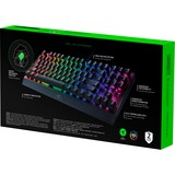 Razer Blackwidow V3 tastiera USB QWERTZ Tedesco Nero Nero, Full-size (100%), USB, Interruttore a chiave meccanica, QWERTZ, LED RGB, Nero