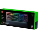 Razer Huntsman V2 Switch ottici lineari Rosso Nero, Full-size (100%), USB, Interruttore a chiave opto-meccanico, QWERTZ, LED RGB, Nero