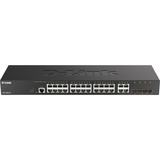 D-Link DGS-2000-28 switch di rete Gestito L2/L3 Gigabit Ethernet (10/100/1000) 1U Nero Gestito, L2/L3, Gigabit Ethernet (10/100/1000), Full duplex, Montaggio rack, 1U
