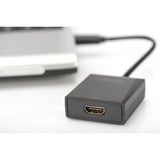 Digitus Adattatore da USB 3.0 a HDMI Nero, 1920 x 1080 Pixel, 1080p, Nero, Blister, 220 mm, 160 mm