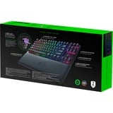 Razer RZ03-03941100-R3G1 tastiera USB QWERTZ Tedesco Nero Nero, Tenkeyless (80 - 87%), USB, Interruttore a chiave meccanica, QWERTZ, LED RGB, Nero