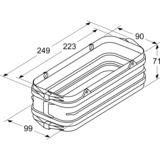 Neff Z861SS1 accessorio per cappa Nero, Nero, Plastica, 249 mm, 99 mm, 71 mm, 1 pz