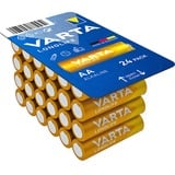 VARTA Longlife AA LR6 Batteria monouso Stilo AA Alcalino Batteria monouso, Stilo AA, Alcalino, 1,5 V, 24 pz, Blu, Giallo