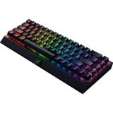 Razer BlackWidow V3 Mini HyperSpeed Giallo Switch Nero, 65%, USB + RF Wireless + Bluetooth, Interruttore a chiave meccanica, QWERTY, LED RGB, Nero