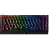 Razer BlackWidow V3 Mini HyperSpeed Giallo Switch Nero, 65%, USB + RF Wireless + Bluetooth, Interruttore a chiave meccanica, QWERTY, LED RGB, Nero