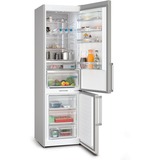 Siemens iQ500 KG39NAIBT frigorifero con congelatore Libera installazione 363 L B Acciaio inossidabile accaio/grigio, 363 L, SN-T, 10 kg/24h, B, Compartimento zona fresca, Acciaio inossidabile