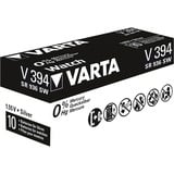 VARTA -V394 Batterie per uso domestico Batteria monouso, Ossido d'argento (S), 1,55 V, 58 mAh, Argento, 3,6 mm