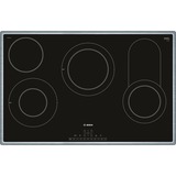 Bosch HBD672LS81 set di elettrodomestici da cucina Ceramica Forno elettrico accaio/Nero, Ceramica, 4 Fornello(i), Vetro-ceramica, Acciaio inossidabile, Touch, 79,5 cm