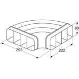 Bosch HEZ9VDSB1 accessorio per cappa Nero, Nero, 89 mm, 1 pz