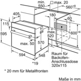 Bosch Serie 2 HBF133BR0 forno 66 L A Nero, Acciaio inossidabile Nero/in acciaio inox, Media, Forno elettrico, 66 L, 66 L, 50 - 275 °C, 275 °C