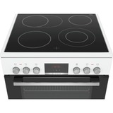 Bosch Serie 4 HKR39C220 cucina Ceramica Bianco A bianco, Cucina, Bianco, Manopola, Touch, Frontale, 1,2 m, Elettronico