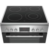 Bosch Serie 4 HKR39C250 cucina Ceramica Nero, Grigio A accaio, Cucina, Nero, Grigio, Manopola, Touch, Cromo, Frontale, 1,2 m