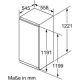 Bosch Serie 6 GIN41ACE0 congelatore Congelatore verticale Da incasso 130 L E 130 L, 20 kg/24h, 36 dB, 4*, Sistema No-frost, E