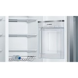 Bosch Serie 6 KAG93AIEP frigorifero side-by-side Libera installazione 560 L E Acciaio inossidabile accaio/grigio, Libera installazione, Porta americana, Acciaio inossidabile, LED, Touch, CE