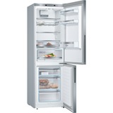 Bosch Serie 6 KGE36AICA frigorifero con congelatore Libera installazione 308 L C Acciaio inossidabile accaio, 308 L, SN-T, 14 kg/24h, C, Compartimento zona fresca, Acciaio inossidabile