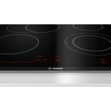 Bosch Serie 8 PKN675DP1D piano cottura Incasso Ceramica Nero, Acciaio inossidabile Nero, Incasso, Ceramica, Vetro-ceramica, Nero, Acciaio inossidabile, LED, Acciaio inossidabile