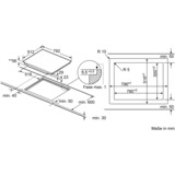 Bosch Serie 8 PXY801DW4E piano cottura Nero Da incasso Piano cottura a induzione 4 Fornello(i) Nero, Nero, Da incasso, Piano cottura a induzione, Vetro-ceramica, 4 Fornello(i), 4 Fornello(i)