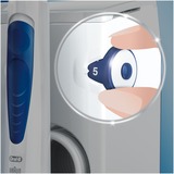 Braun PRO 2000 + Oxyjet Adulto Spazzolino rotante-oscillante Blu, Bianco bianco/Blu chiaro, Adulto, Spazzolino rotante-oscillante, Cura quotidiana, Cura gum, Sensibile, 40000 movimenti per minuto, Blu, Bianco, 8800 movimenti per minuto