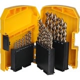 DEWALT CASSETTA Set di punte per trapano 29 pezzo(i) oro, Trapano, Set di punte per trapano, Acciaio in lega, High-Speed Steel (HSS), 29 pezzo(i), 1, 1.5, 2, 2.5, 3, 3.2, 3.3, 3.5, 4, 4.2, 4.5, 4.8, 5, 5.5, 6, 6.5, 7, 7.5, 8, 8.5, 9, 9.5, 10,...