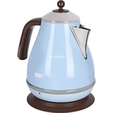 DeLonghi KBOV 2001.AZ bollitore elettrico 1,7 L 2000 W Blu celeste, 1,7 L, 2000 W, Blu, Indicatore del livello dell'acqua, Arresto di sicurezza contro il surriscaldamento, Filtro