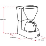 Melitta 1023-02 Manuale Macchina da caffè con filtro Nero, Macchina da caffè con filtro, Caffè macinato, 1050 W, Nero, Acciaio inossidabile