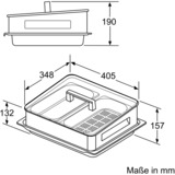 Neff Z19DD10X0 teglia da forno Rettangolare Vetro, Acciaio inossidabile grigio, Rettangolare, Vetro, Acciaio inossidabile, Nero, Acciaio inossidabile