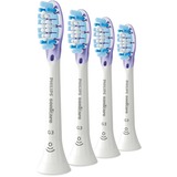 Philips Confezione da 4 testine standard per spazzolino sonico bianco, 4 pz, Bianco, Morbido, Gomma