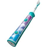 Philips Sonicare For Kids Spazzolino elettrico HX6322/04 turchese, Bambino, Spazzolino elettrico sonico, 62000 movimenti per minuto, Blu, 2 min, LED