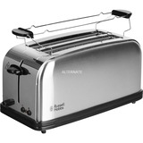 Russell Hobbs 23610-56 tostapane 4 fetta/e Nero, Acciaio inossidabile acciaio inox satinato, 4 fetta/e, Nero, Acciaio inossidabile, Pulsanti, Manopola