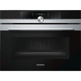 Siemens CM633GBS1 forno 45 L Acciaio inossidabile Nero/Argento, Media, Forno elettrico, 45 L, 45 L, 1000 W, Da incasso