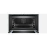 Siemens CM633GBS1 forno 45 L Acciaio inossidabile Nero/Argento, Media, Forno elettrico, 45 L, 45 L, 1000 W, Da incasso