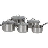 WMF 07.2105.6380 set di pentole accaio, Acciaio inossidabile, Acciaio inossidabile, Acciaio inossidabile, Acciaio inossidabile, Vetro, 250 °C