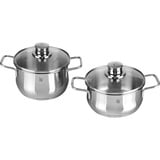 WMF 07.3008.6040 set di pentole accaio, Acciaio inossidabile, Acciaio inossidabile, Acciaio inossidabile, Acciaio inossidabile, Vetro, 250 °C