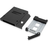 Icy Dock MB411SPO-1B pannello drive bay Gabbia HDD Nero Nero, Gabbia HDD, 2.5", Nero, Metallo, CE, REACH, 12,7 mm