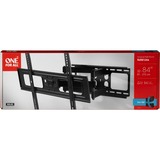 One for all WM 4661 Supporto TV a parete 2,13 m (84") Nero Nero, 81,3 cm (32"), 2,13 m (84"), 200 x 200 mm, 600 x 400 mm, 0 - 20°, Nero