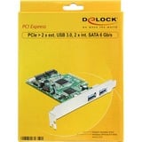 DeLOCK 89359 scheda di interfaccia e adattatore Interno USB 3.2 Gen 1 (3.1 Gen 1) PCI, USB 3.2 Gen 1 (3.1 Gen 1), 6 Gbit/s, Windows 7 Home Basic, Windows 7 Home Basic x64, Windows 7 Home Premium, Windows 7 Home Premium...