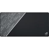 ASUS ROG Sheath BLK LTD Tappetino per mouse per gioco da computer Nero, Grigio, Bianco Nero/grigio, Nero, Grigio, Bianco, Tessuto, Gomma, Barra appoggiaferro antiscivolo, Tappetino per mouse per gioco da computer