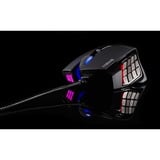 Corsair Scimitar RGB Elite mouse Mano destra USB tipo A Ottico 18000 DPI Nero, Mano destra, Ottico, USB tipo A, 18000 DPI, Nero