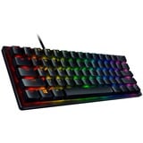 Razer Huntsman Mini tastiera USB QWERTZ Tedesco Nero Nero, 60%, USB, Interruttore a chiave opto-meccanico, QWERTZ, LED RGB, Nero