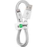 goobay 44979 Caricabatterie per dispositivi mobili Bianco Interno bianco, Interno, AC, 5 V, 2,4 A, 1 m, Bianco