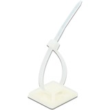 DeLOCK 18677 supporto per fascette Bianco Nylon 10 pezzo(i) bianco, Bianco, Nylon, 10 pezzo(i)