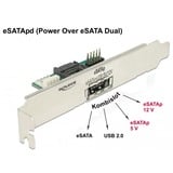 DeLOCK 63921 scheda di interfaccia e adattatore Interno eSATA SATA, eSATA, SATA, USB, Sacchetto di politene